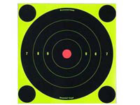 Birchwood Casey Shoot-N-C Targets, 8 inch Bullseye, 6 Targets + 24 Pasters