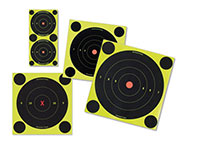 Birchwood Casey Shoot-N-C 6 inch Targets, 12 Bullseye Targets, 48 Pasters