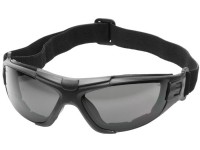 Radians 4-in-1 Foam-Lined Airsoft Safety Glasses, Smoke Lenses, Removable Strap & Temples