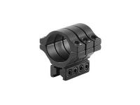 BKL Single 30mm Triple Strap Ring, 3/8 inch or 11mm Dovetail, 1.53 inch Long, Low, Black