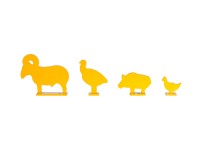 Air Venturi Shoot 'Em Down Metal Silhouette Targets