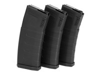 KWA K120C Adjustable ERG/AEG2.5/AEG3 Mid-Cap Airsoft Rifle Magazine, Black, 3ct