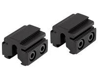 BKL 3/8 inch or 11mm Tri-Mount Dovetail Riser Mount, 1 inch Long, Black