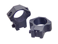 Leapers Accushot 1 inch Rings, Medium, 3/8 inch Dovetail, 2 Screws/Cap