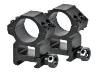 UTG Leapers Premium 1 inch Rings, High, Weaver Mount, See-Thru