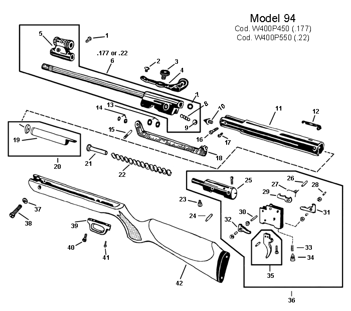 Air Rifle Diagram