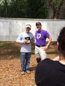 Paul Plauche presented with the WFTF 1st Place award