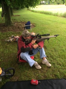 Joel Yaddow shooting his Air Arms EV2