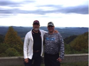 Greg and Boomer at the lookout