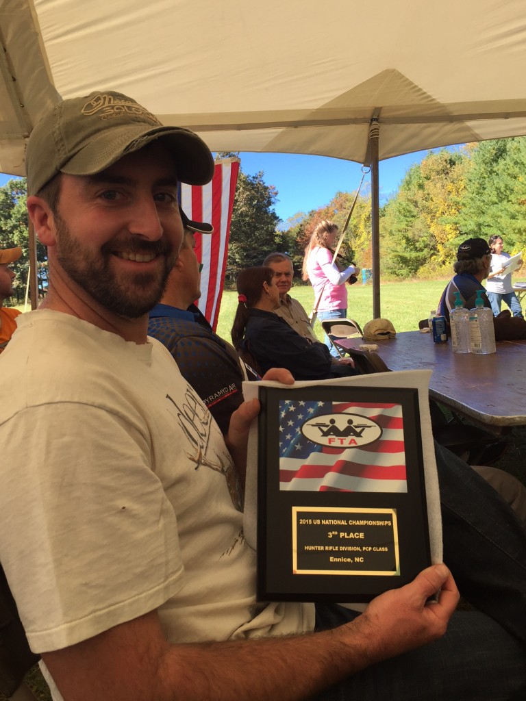 Bill Rabbitt and his 3rd place Hunter PCP award