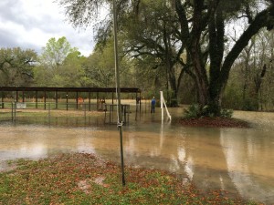 The sight in range and lanes were totally flooded Friday morning!