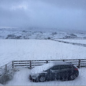 For our stay we rented a cottage in the countryside. This was the view on Friday morning the day before the shoot. I went to Redfearn FT club later for practice. Did I mention it was very cold, wet, and windy?