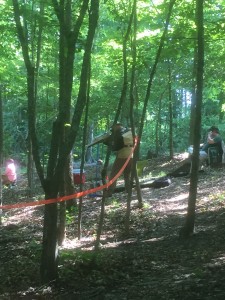 Doug Vinson taking on the standing lane