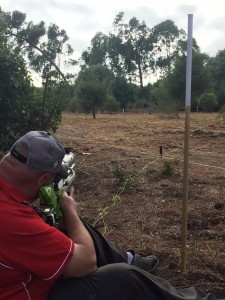 Squadmate Dave Williams on lane 6, where the open lanes for hell began!