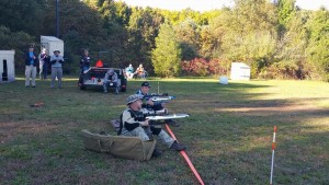 Harold and Ken Hughes squaring off in their shoot-off