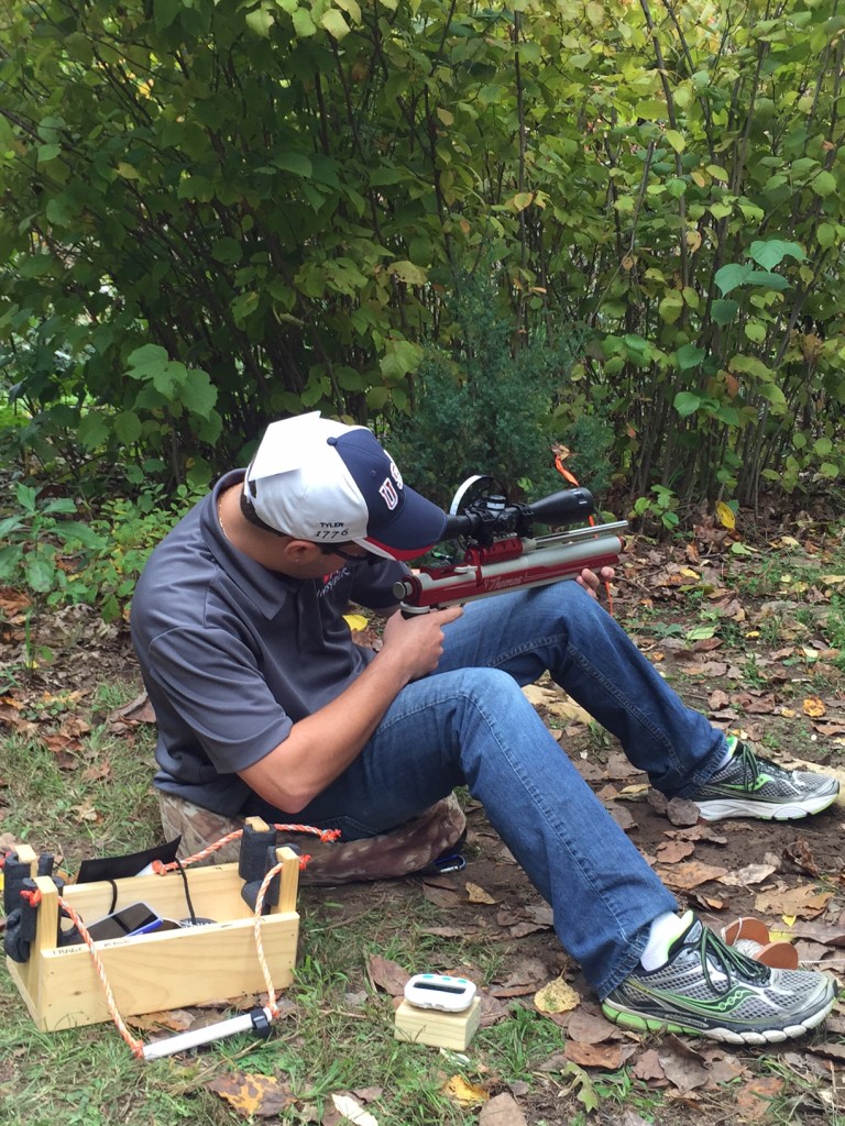 Yours truly shooting the Thomas Pistol