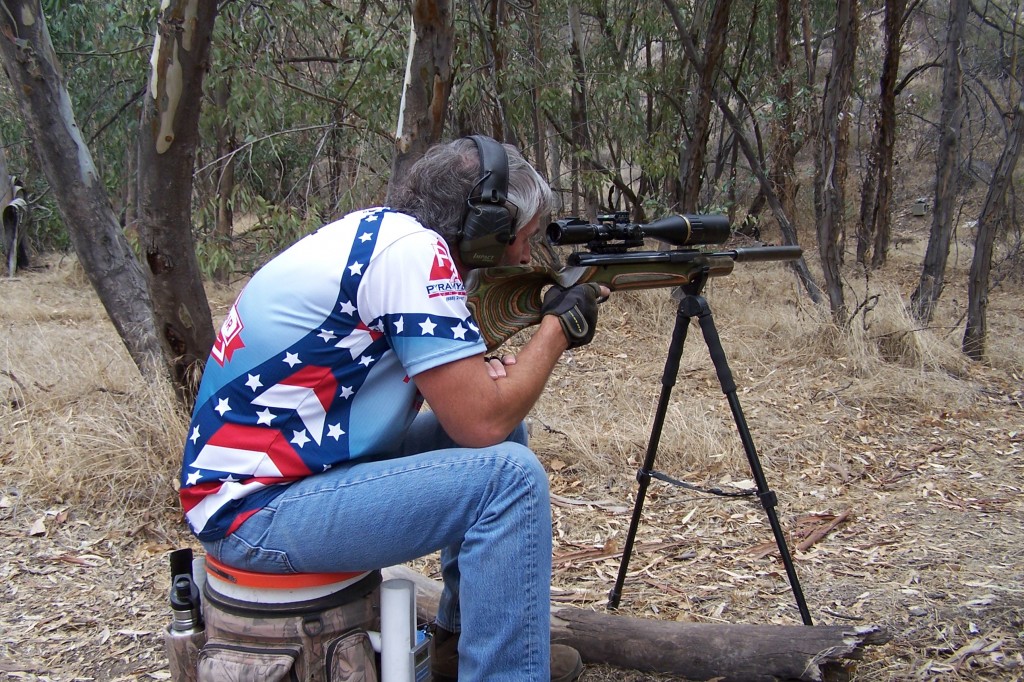 Scott and his QB58 in Hunter Piston