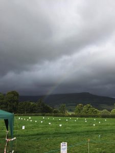 Saw a rainbow almost everyday, which means it rained almost every day