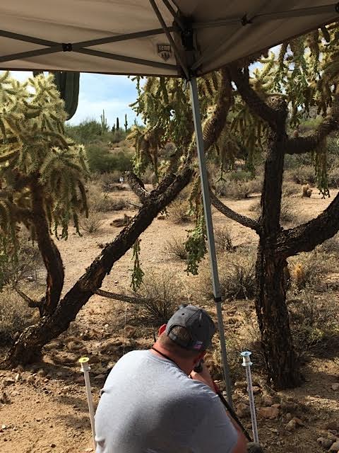 These hanging cacti proved treacherous for a few people over the weekend (including Mike N. pictured), but made for a very visually stunning lane