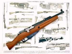 The Gletcher M1891 Mosin-Nagant sawed-off rifle or Obrez model s it was known in Russia, is a very accurate reproduction of a rare model used by various irregular forces and partisans during the 1917 October Revolution. Although altered in the field and not manufactured in this form, Obrez models were used in campaigns throughout the early 20th century. 