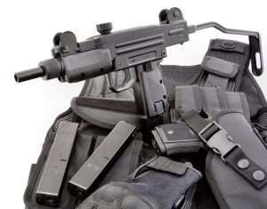 The latest .177 (4.5mm) caliber Umarex Mini Uzi is available in an exclusive PyramydAir select fire version with semiautomatic and full auto operation. 