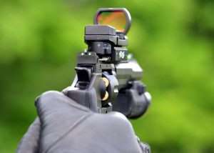 The author shot the 21 foot range test using the Walther MRS multi-reticle red dot sight.