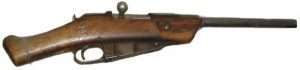 Converted in the field from rifles to pistols, the Mosin-Nagant Obrez model was never made at the Tula, Izhevsk and Sestroryetsk arsenals. This is a rare example of an original from the early 1900s, which clearly shows how well Gletcher has copied the design, perhaps better than any of the originals.