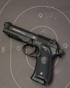 Fired at a range of 21 feet, the best five shot groups averaged 1.25 inches.