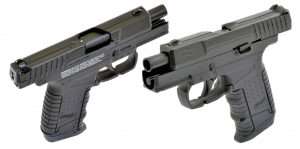 Blowback action gives the new Walther air pistols a realist shooting experience as they require racking the slide to chamber the first BB and after the least round is fired the slide locks back (as shown).
