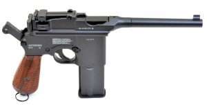 The Umarex is based on the Model 712 (also known as the Model 1932 or Schnellfeuer), which was the first Mauser to employ a removable box magazine, as well as being fired either semi-auto or full-auto.