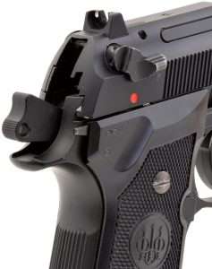 The Beretta Model 93R-inspired selector switch has settings for single action and burst fire.