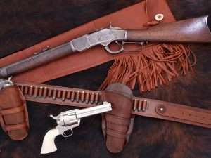Back in the days of the Old West Cowboys often carried a Colt Peacemaker and a Winchester lever action rifle that used the same cartridges.