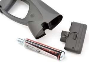 The Umarex CX4 Storm is a powerful airgun using an 88-gram CO2 cartridge to deliver velocities from 450 to 600 FPS.