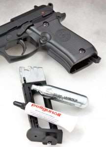 The self-contained CO2 and BB magazines are easy to change out. One extra step worth taking while loading the CO2 into the magazine is to place a single drop of Crosman Pellgun oil on the tip of the CO2 cartridge.