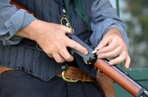 …and you insert a loaded 8-round rotary magazine.
