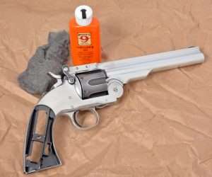 After the initial polishing off of the charcoal black finish, the gun needs to be polished again with the Grade #0000 steel wool and good quality gun oil. This polish preps the pistol for a final polish with a jeweler’s rouge cloth.