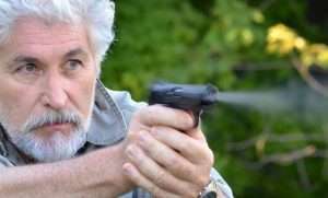 The blowback action gives the small PPK/S airgun a more realistic feel. It also adds to the test of one’s skills to get the smoothbore barreled pistol back on target for the next shot. The pistol could really use a white dot front sight like the .380 ACP models, but with a single action trigger pull of 5 pounds 9 ounces, the Umarex PPK/S is easy enough to keep on target.