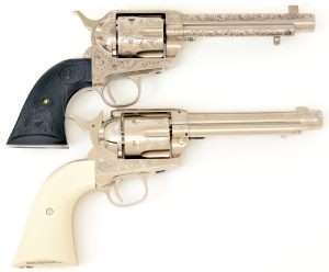 Colt Peacemakers (a copy of Bat Masterson’s 5-/12 Colt SAA top) and the Umarex Colt .177 caliber air pistols both use a forcing cone at the back of the barrel to create the seal between the front of the top cylinder chamber and barrel breech. Again, this is the point where barrel length measurements begin.