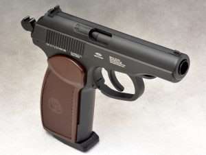 There are two ways to build a Makarov and Gletcher has pretty faithfully copied the 1951 Nikolay Makarov design with a full blowback action, a slide that locks back after the last round is discharged, and a self contained CO2 and BB magazine.