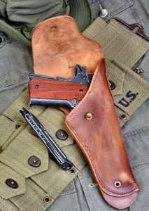 The John Wayne 1911A1 fits all standard WWII era military holsters.