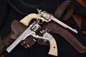 Some things never change, 145 years after the Colt SAA and S&W Topbreak revolvers were introduced, the .177 caliber Colt Peacemaker and Schofield airguns use cartridges that are incompatible, and for the same reason, two different manufacturers. 