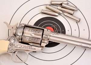 …and the second, “my I got lucky target” with six rounds at just a hair over 1 inch.