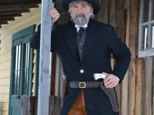 Historically, double gun rigs were less common, they did exist, and there are photographs to document it, including images of Wild Bill Hickok. The period correct holsters worn by the author with the Umarex Colt Peacemaker and Bear River Schofield are of the California Pattern design on a narrow 2-inch cartridge belt.