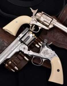 When it comes to reloading, the Schofield leaves the Colt in the dust with its topbreak design.
