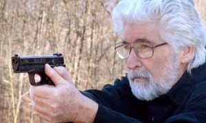 The Umarex S&W M&P is a military and law enforcement design with white dot sights that are easy to acquire. The air gun’s trigger pull averaged 4 pounds, 4 ounces.