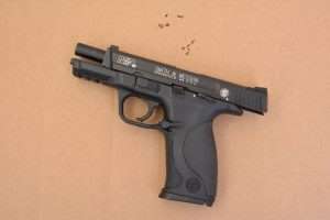 At 21 feet, the M&P40 can punch its shots into tight groups, the best groups on the IPSC targets put 5-shots right in the A-Zone measuring 0.74 inches. A second 5-shot group above the A put all rounds into 0.94 inches.