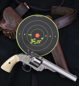 The .177 caliber BB cartridge Schofield managed a best 6-shot group measuring 0.875 inches across the 9 and 10 rings. All 12 rounds covered 2.28 inches.