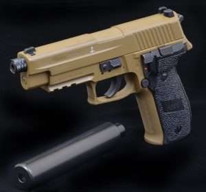 Details about   AirPower3D J.W Cheetah Fake Suppressor for SIG Sauer P226 CO2 Air Pistol Gun 