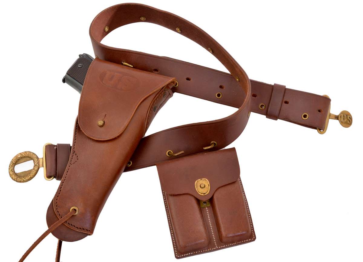 G6L OWB Armadillo Left Hand Tan Leather Butterfly Belt Holster for Sig Sauer