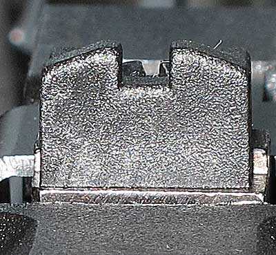 Cometa Indian spring-piston air pistol rear sight